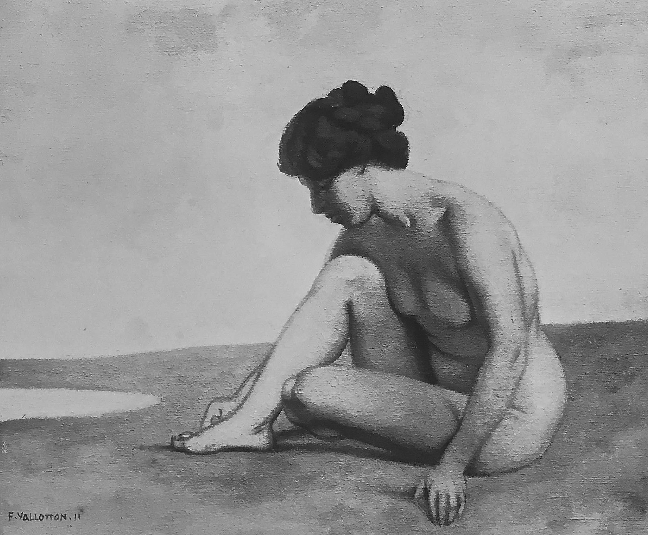 Eugène Druet, Félix VALLOTTON (1865-1925) Bord de mer Elodie Seaside Eugène Druet, Félix VALLOTTON (1865-1925) Bord de mer Elodie Seaside