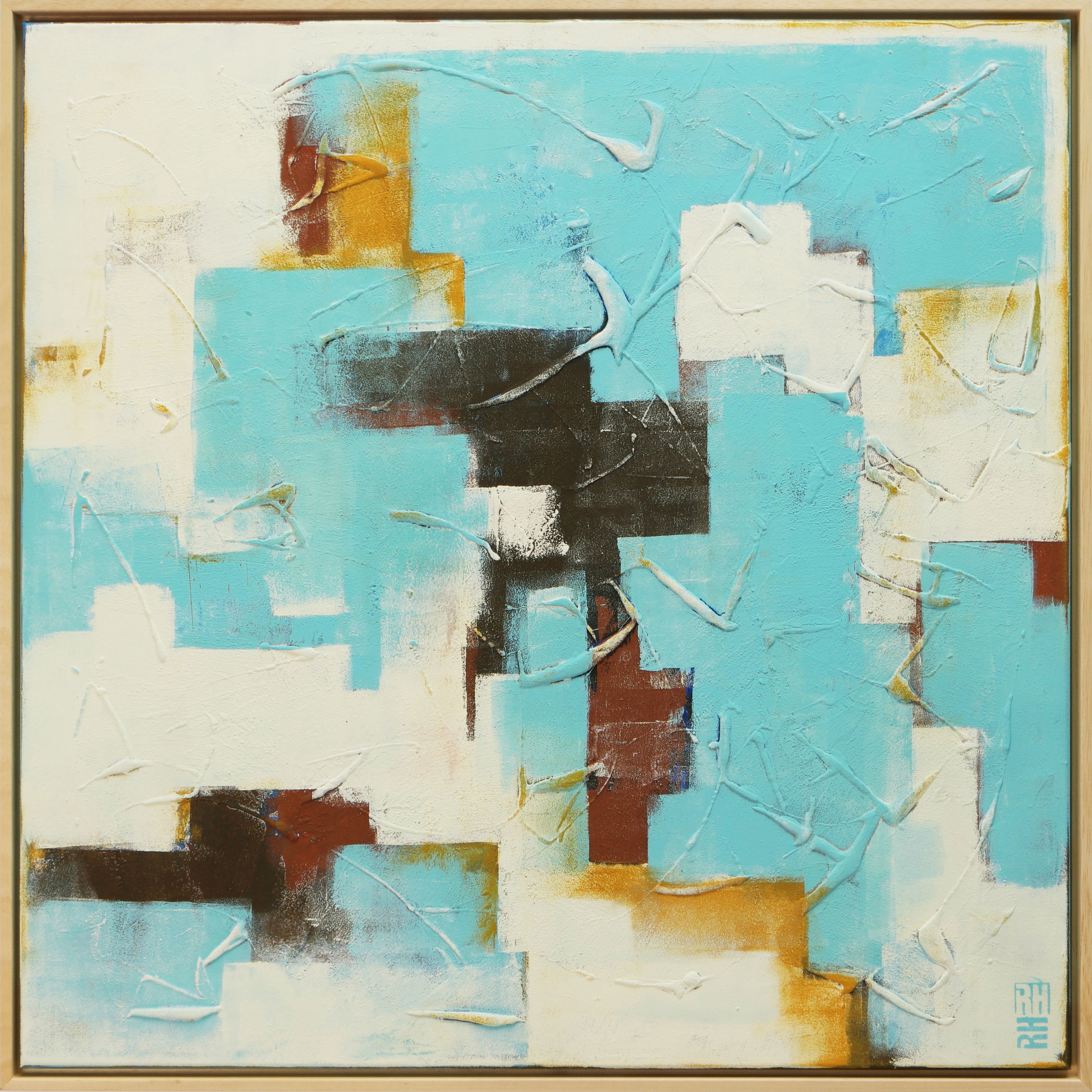 Ronald Hunter, City Lots in Turquoise Ronald Hunter, City Lots in Turquoise