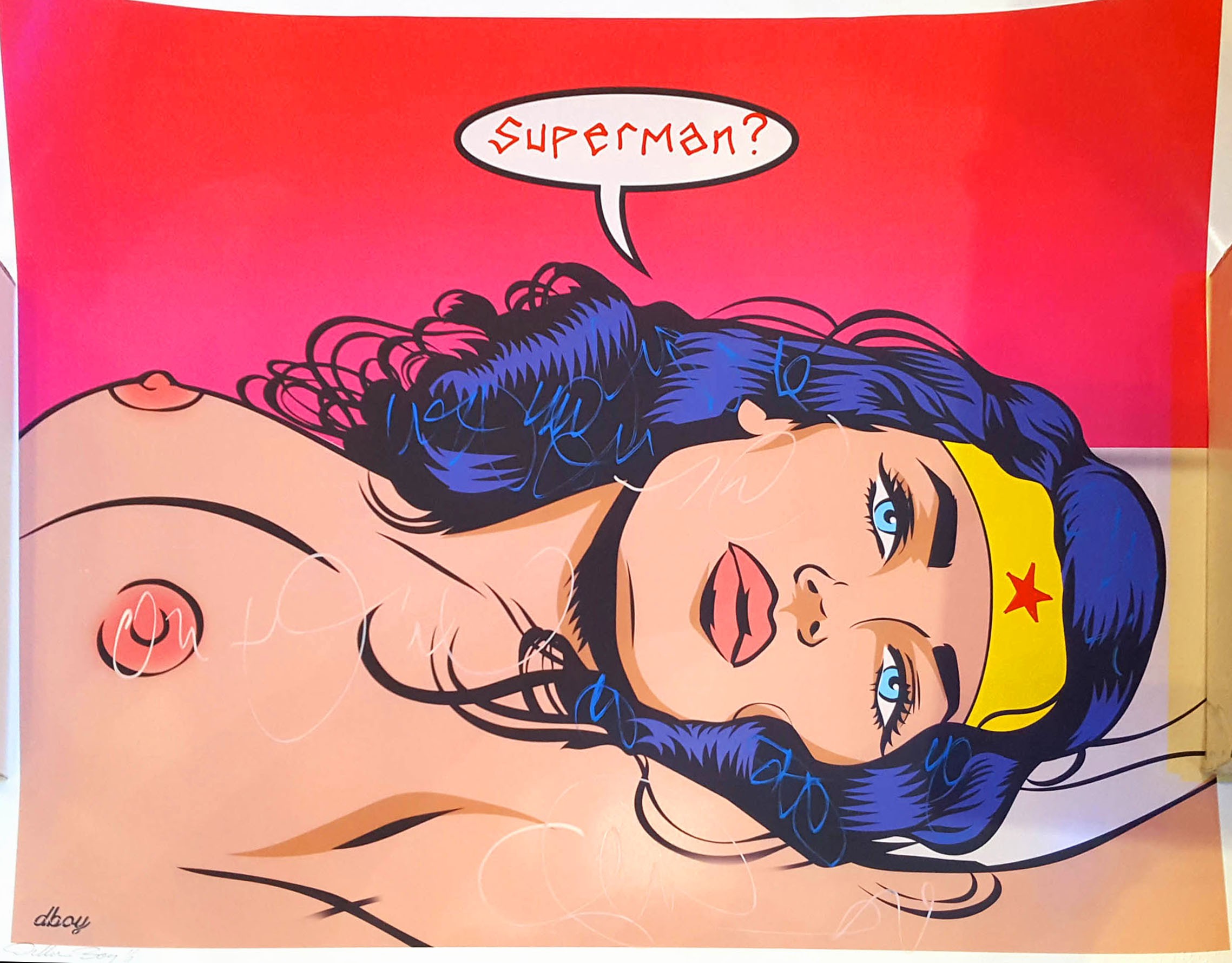 Superman Naked Porn - â–· Nude Wonder Woman / Where is Superman by Dillon Boy, 2021 | Print |  Artsper (983421)