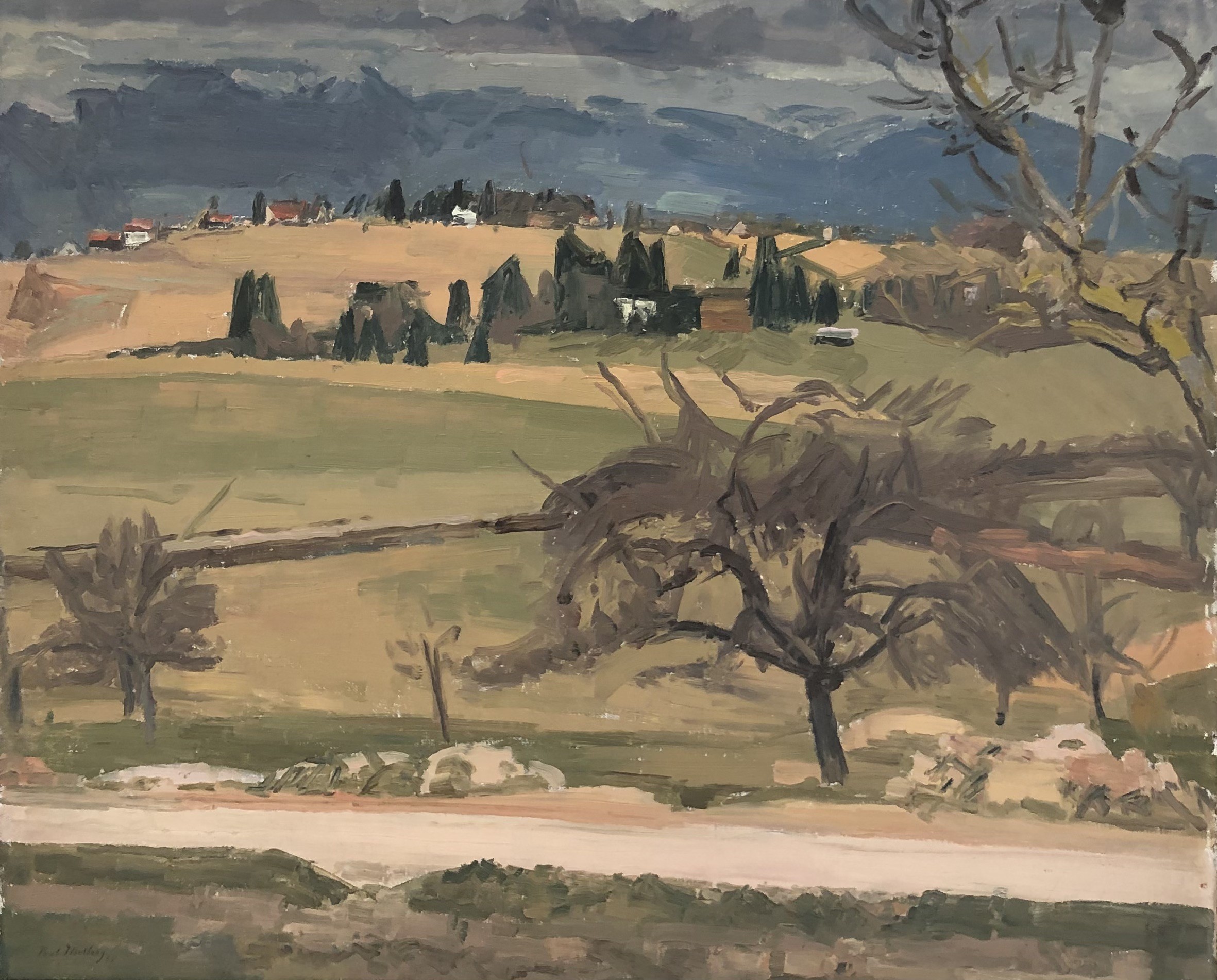 Paul Mathey, Paysage de campagne genevoise Paul Mathey, Paysage de campagne genevoise