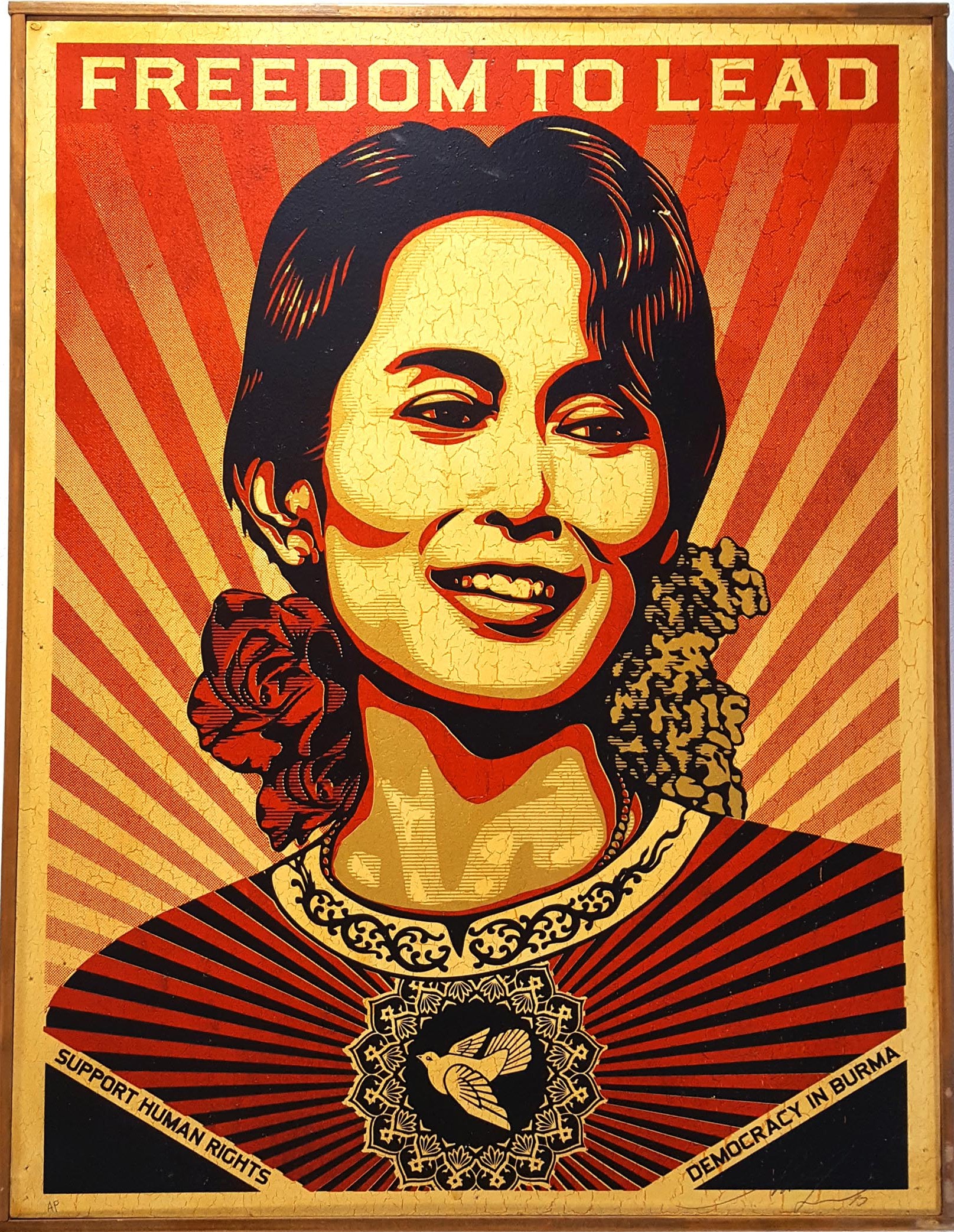 Shepard Fairey (Obey), Freedoom to lead (Aung San Suu Kyi) Shepard Fairey (Obey), Freedoom to lead (Aung San Suu Kyi)