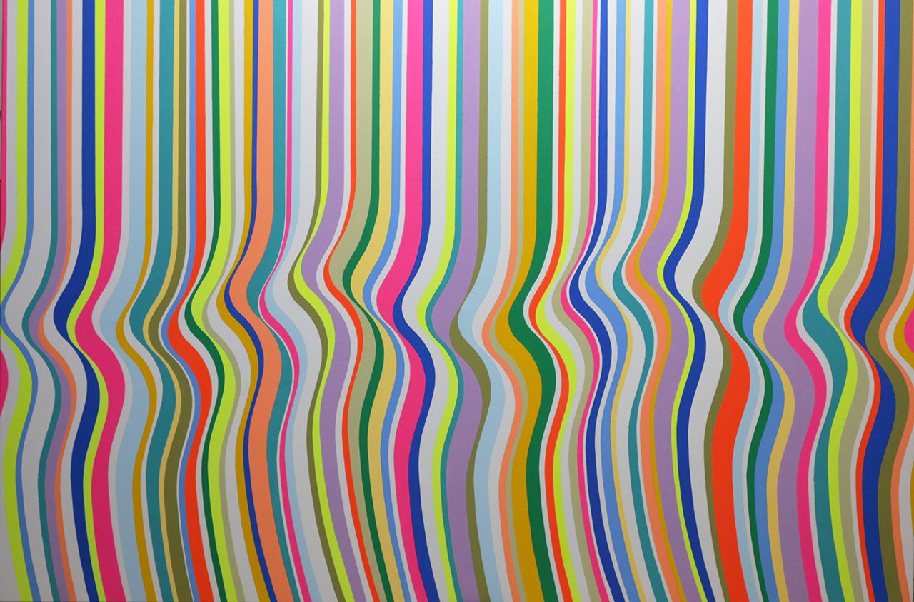 Cristina Ghetti, Color Thinking Composition II' Abstract Kinetic Painting Cristina Ghetti, Color Thinking Composition II' Abstract Kinetic Painting