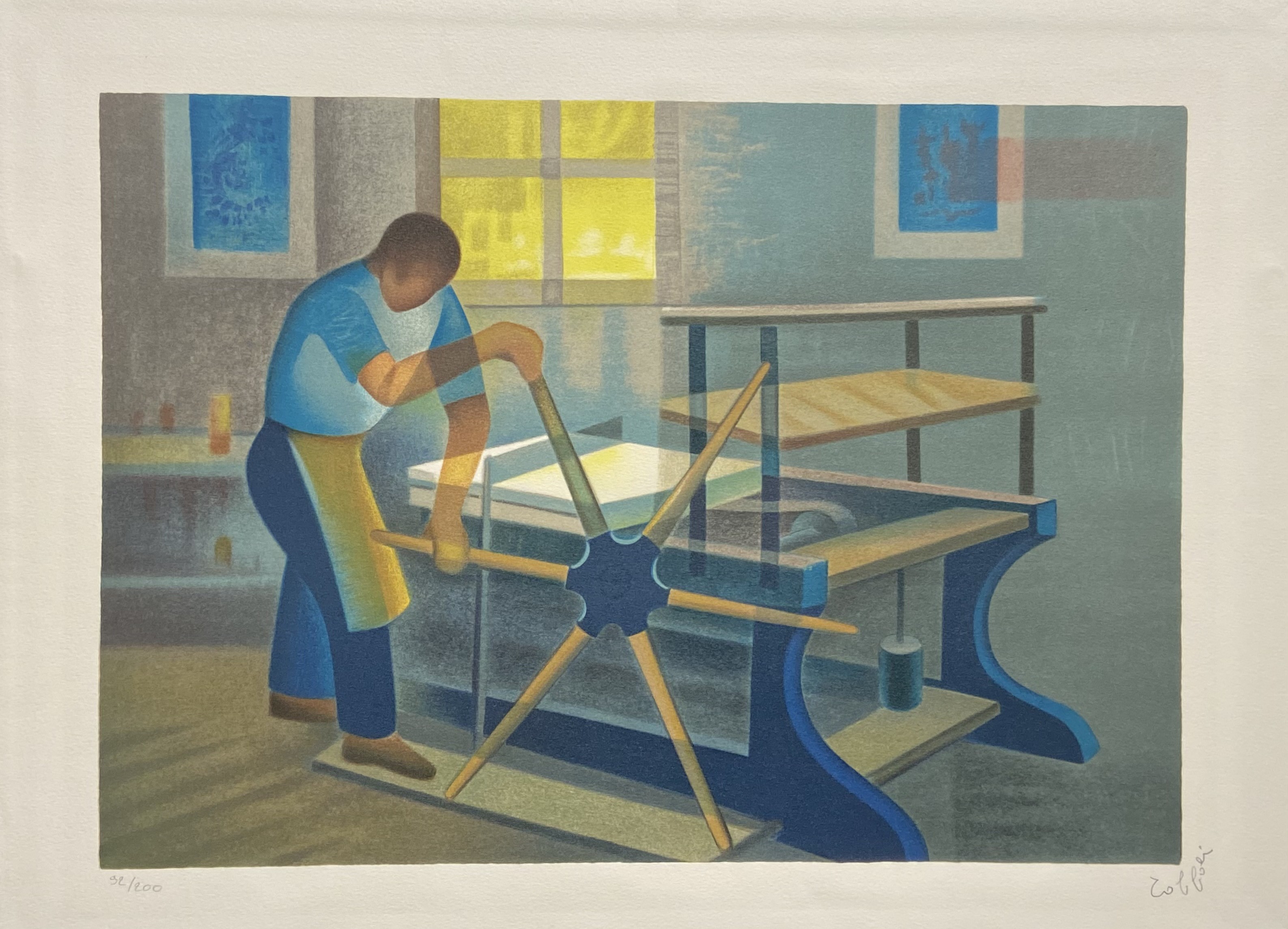 Louis Toffoli, Lithographie originale Louis Toffoli, Lithographie originale