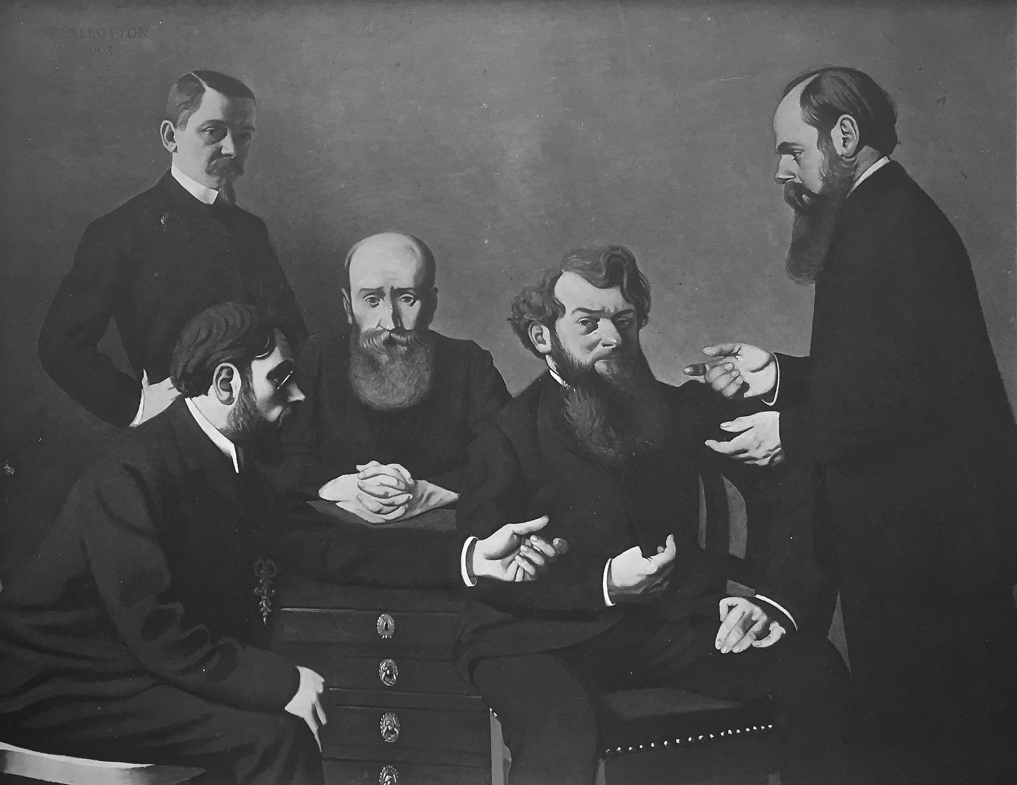 Eugène Druet, Tableau de Félix VALLOTTON (1865-1925) par DRUET, A L'atelier Vallotton, Bonnard, Vuillard, K.X.Roussel Eugène Druet, Tableau de Félix VALLOTTON (1865-1925) par DRUET, A L'atelier Vallotton, Bonnard, Vuillard, K.X.Roussel