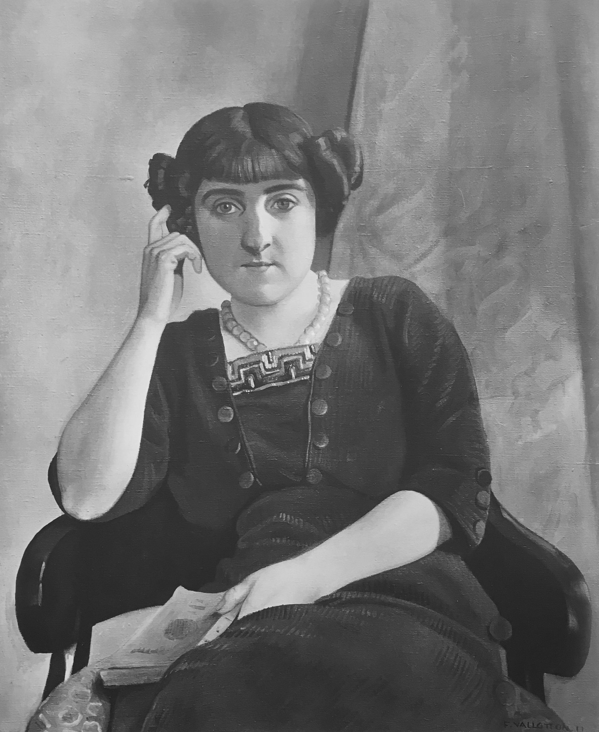 Eugène Druet, Félix VALLOTTON (1865-1925) Portrait de jeune fille Eugène Druet, Félix VALLOTTON (1865-1925) Portrait de jeune fille