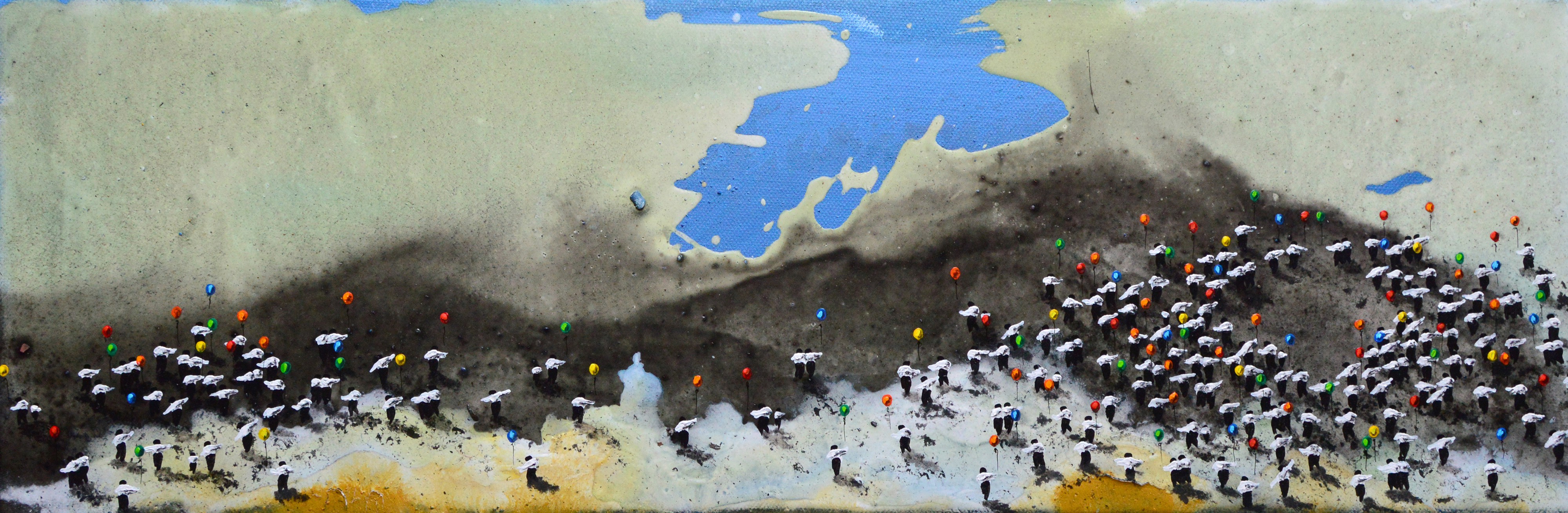 Alberto Letamendi, Itxaropena Liv Mixed Media Painting Alberto Letamendi, Itxaropena Liv Mixed Media Painting