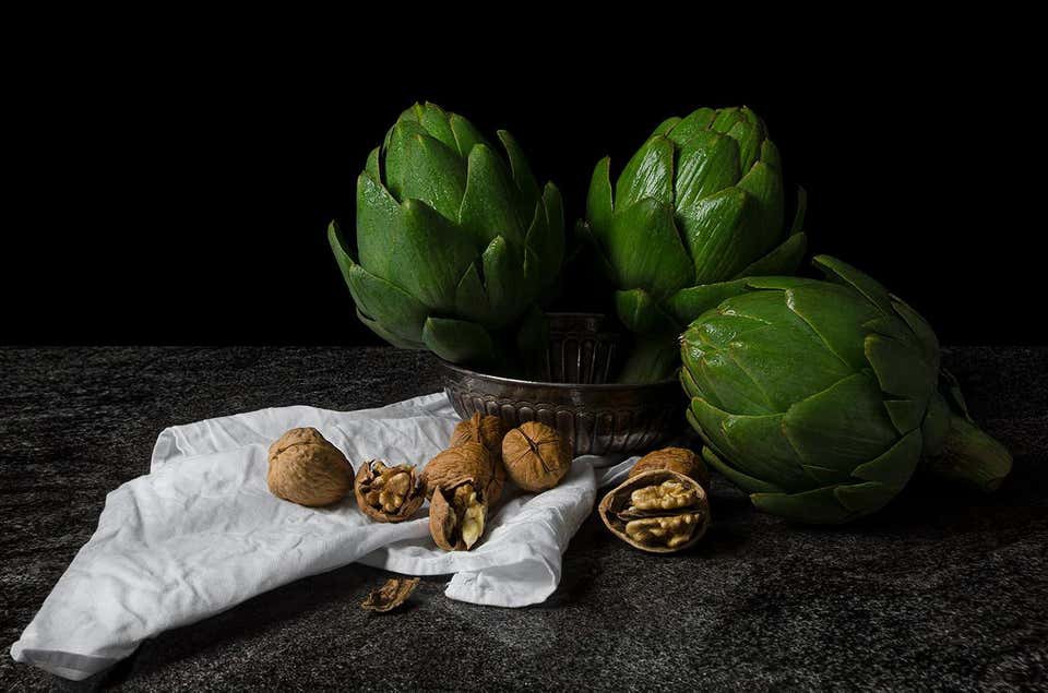 Dora Franco, Alcachofas con nueces. From Dora Franco, Alcachofas con nueces. From