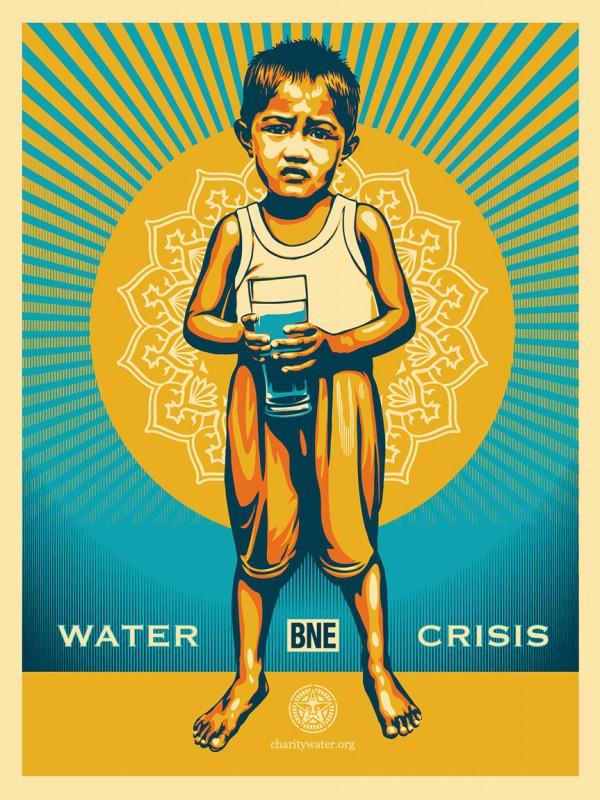 Shepard Fairey (Obey), Water Crisis Shepard Fairey (Obey), Water Crisis