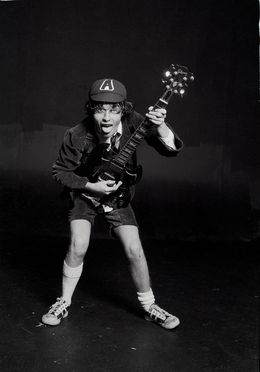 Angus Young of AC/DC, London, Michael Putland