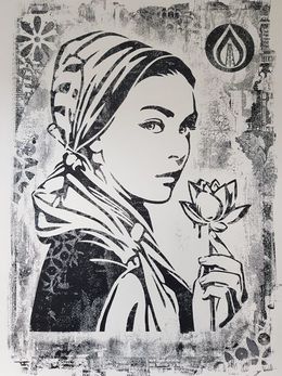 Print, Damaged Natural Springs, Shepard Fairey (Obey)