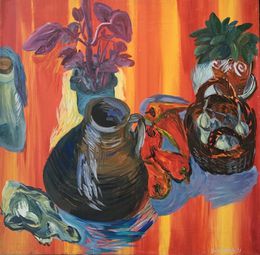 Painting, Still life with a pitcher, Ewa Bajek