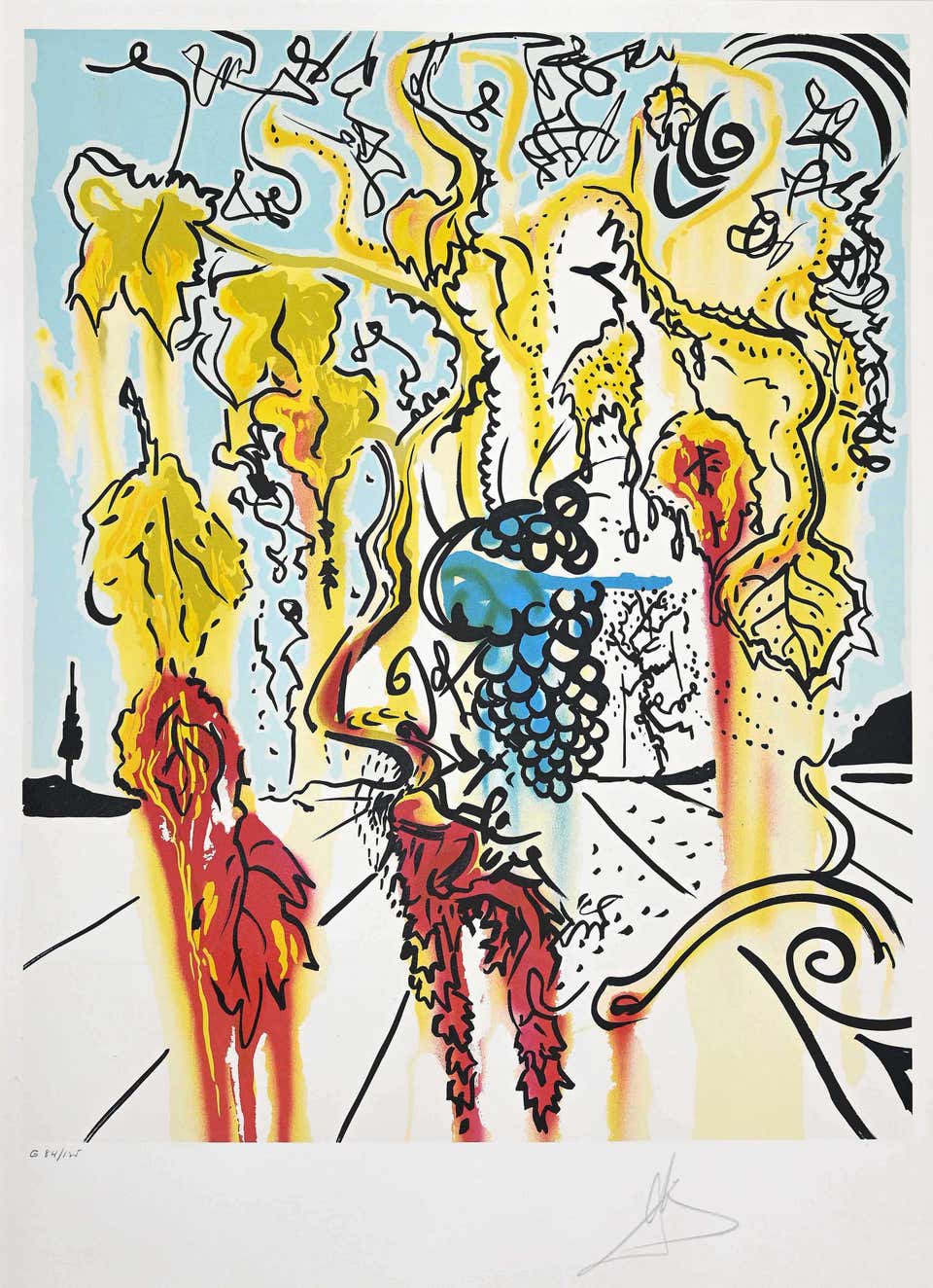 Salvador Dali, Portrait of Autumn (The Joys of Bacchus) Salvador Dali, Portrait of Autumn (The Joys of Bacchus)