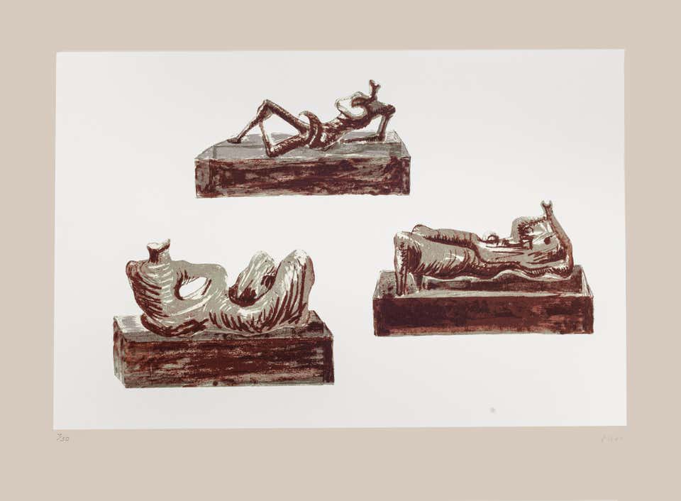 Henry Moore, Three Reclining Figures on Pedestals Henry Moore, Three Reclining Figures on Pedestals