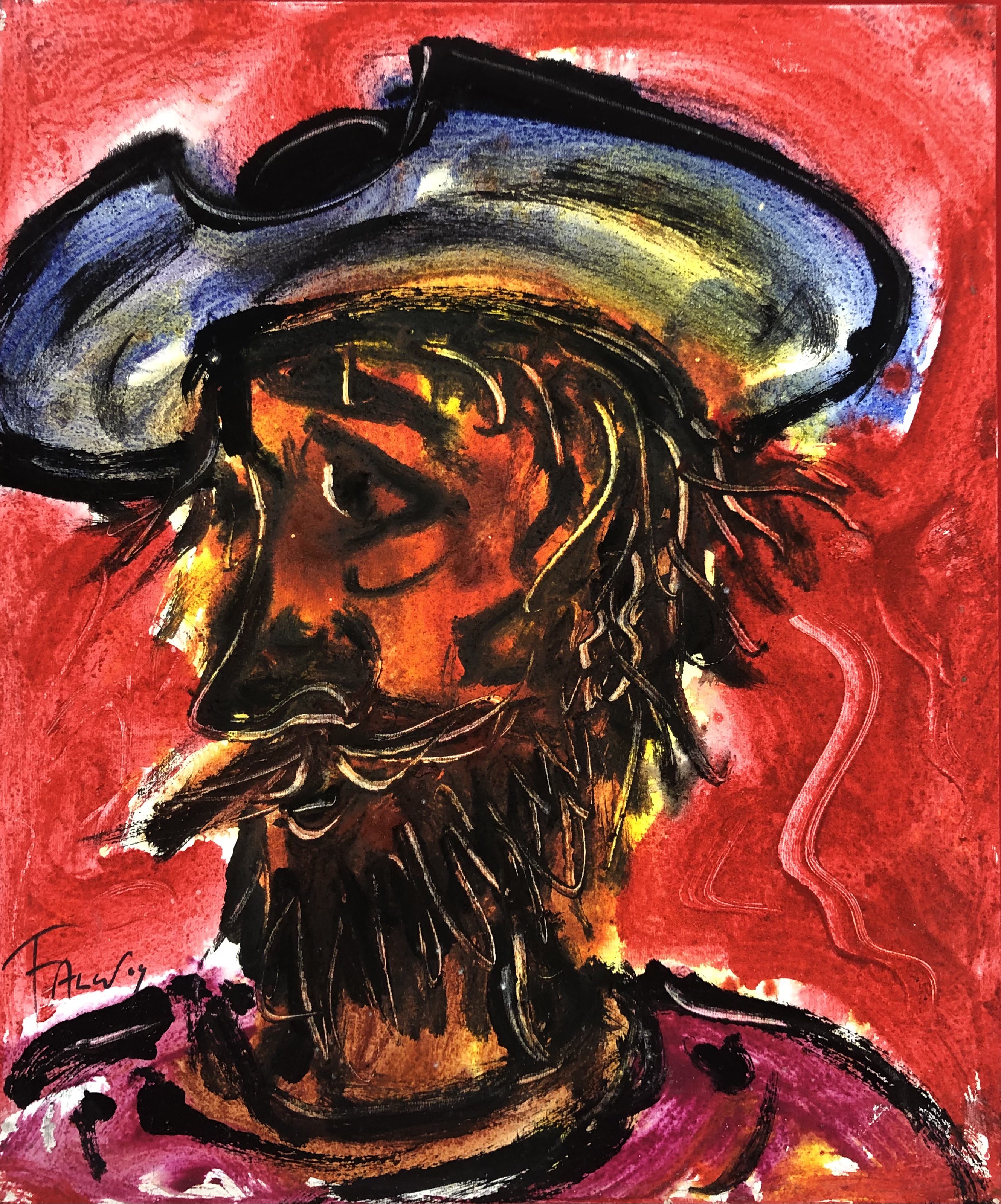 Joaquim Falcó, Quixote with plate Joaquim Falcó, Quixote with plate