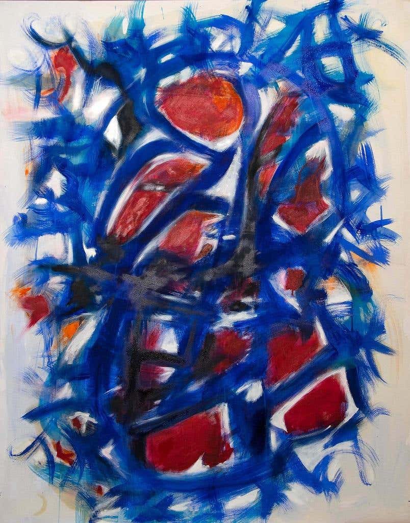 Giorgio Lo Fermo, Blue Abstract Composition Giorgio Lo Fermo, Blue Abstract Composition