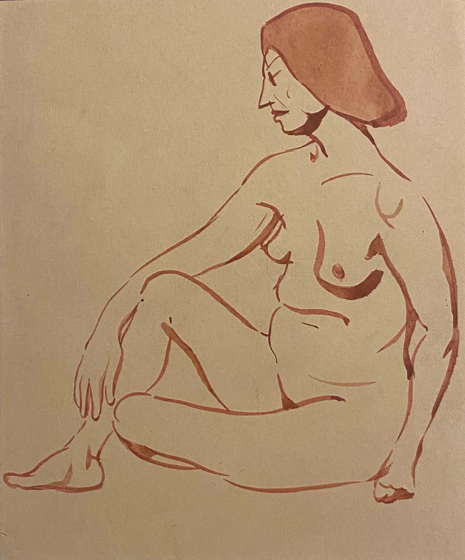 Jean-Raymond Delpech, Nude of Woman Jean-Raymond Delpech, Nude of Woman