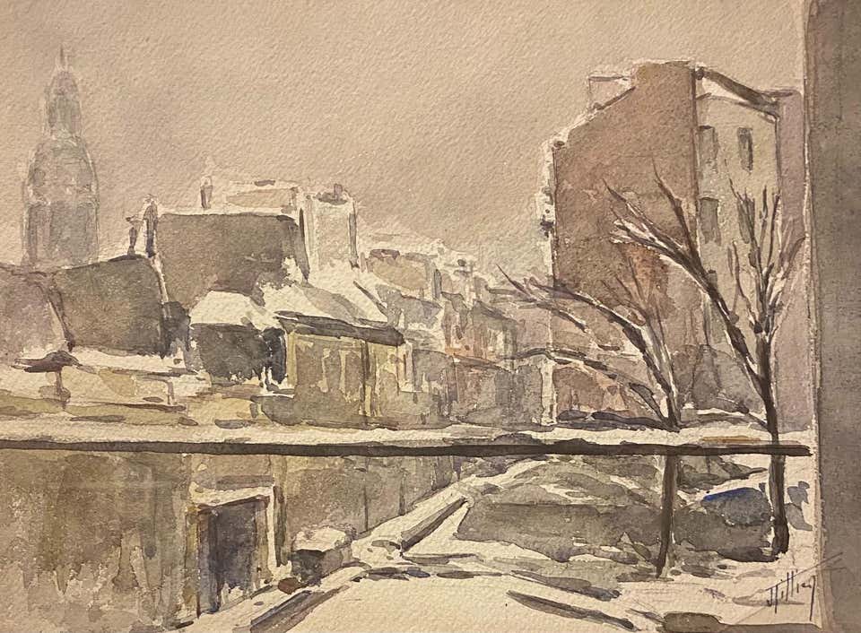 Jacques Tillier, Neige sua Paris - Snow on Paris Jacques Tillier, Neige sua Paris - Snow on Paris