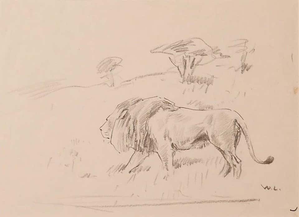 Wilhelm Lorenz, Study of Lion Wilhelm Lorenz, Study of Lion