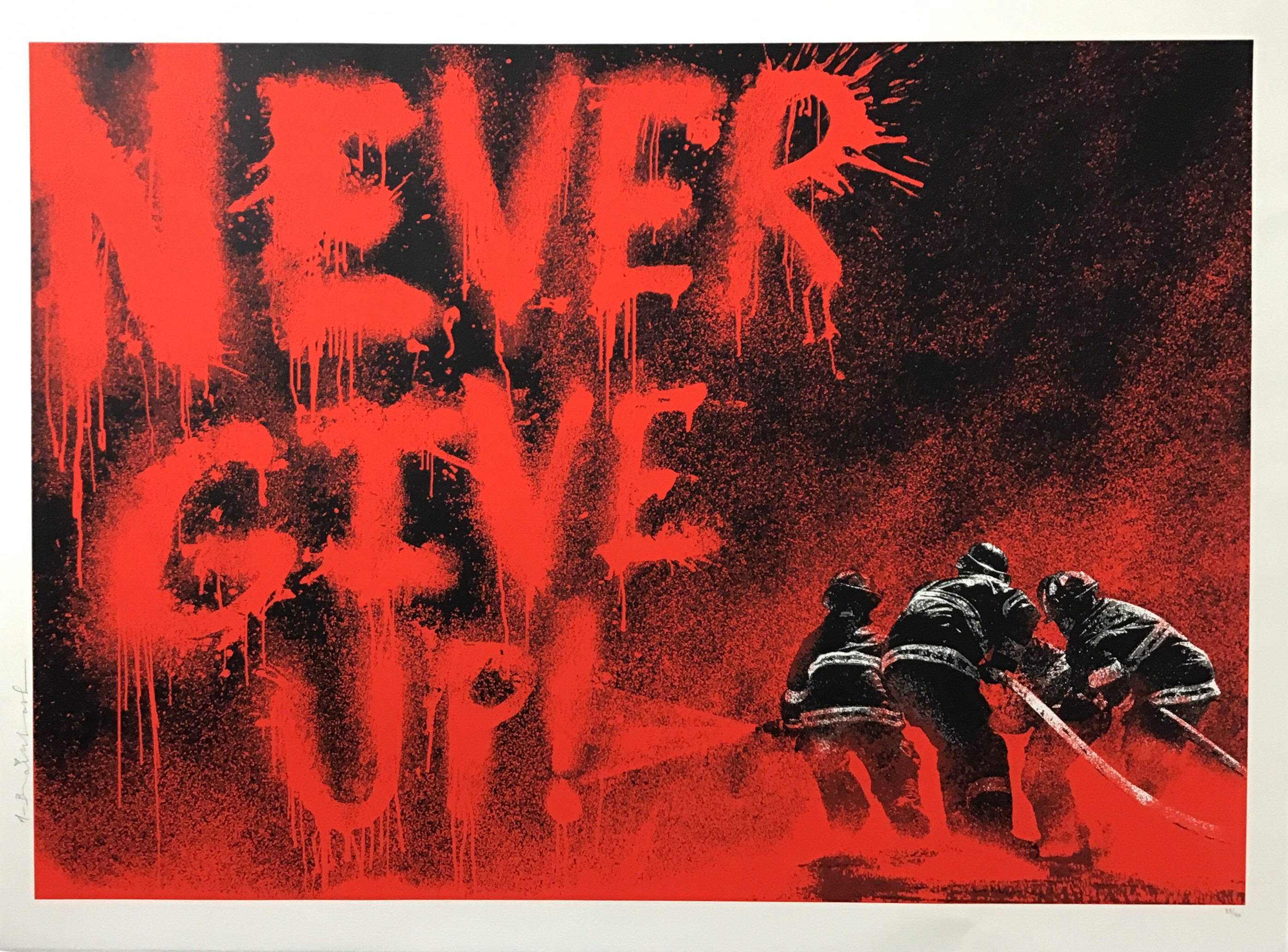 Mr Brainwash, Never give up Mr Brainwash, Never give up