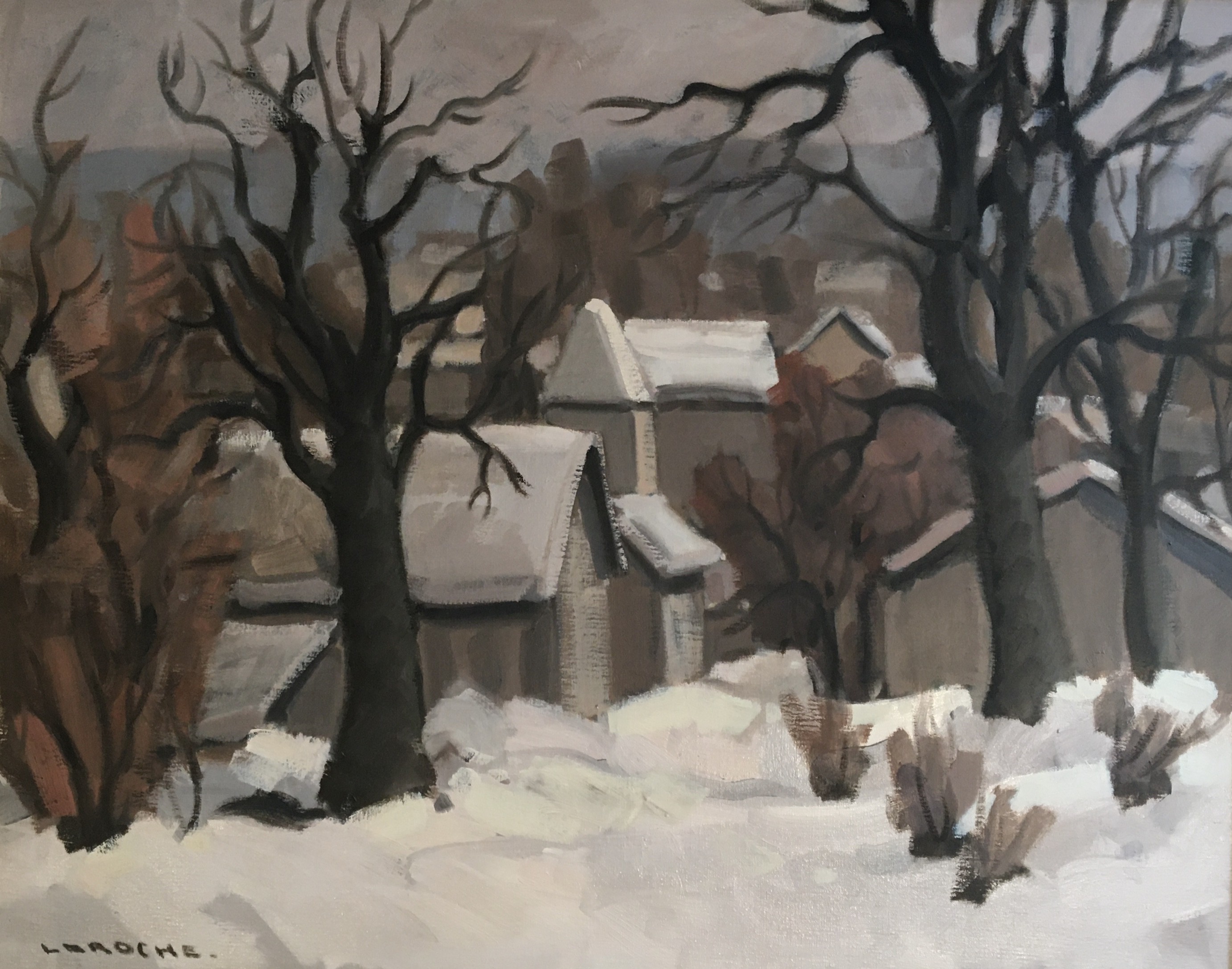 Laroche, Village en hiver Laroche, Village en hiver