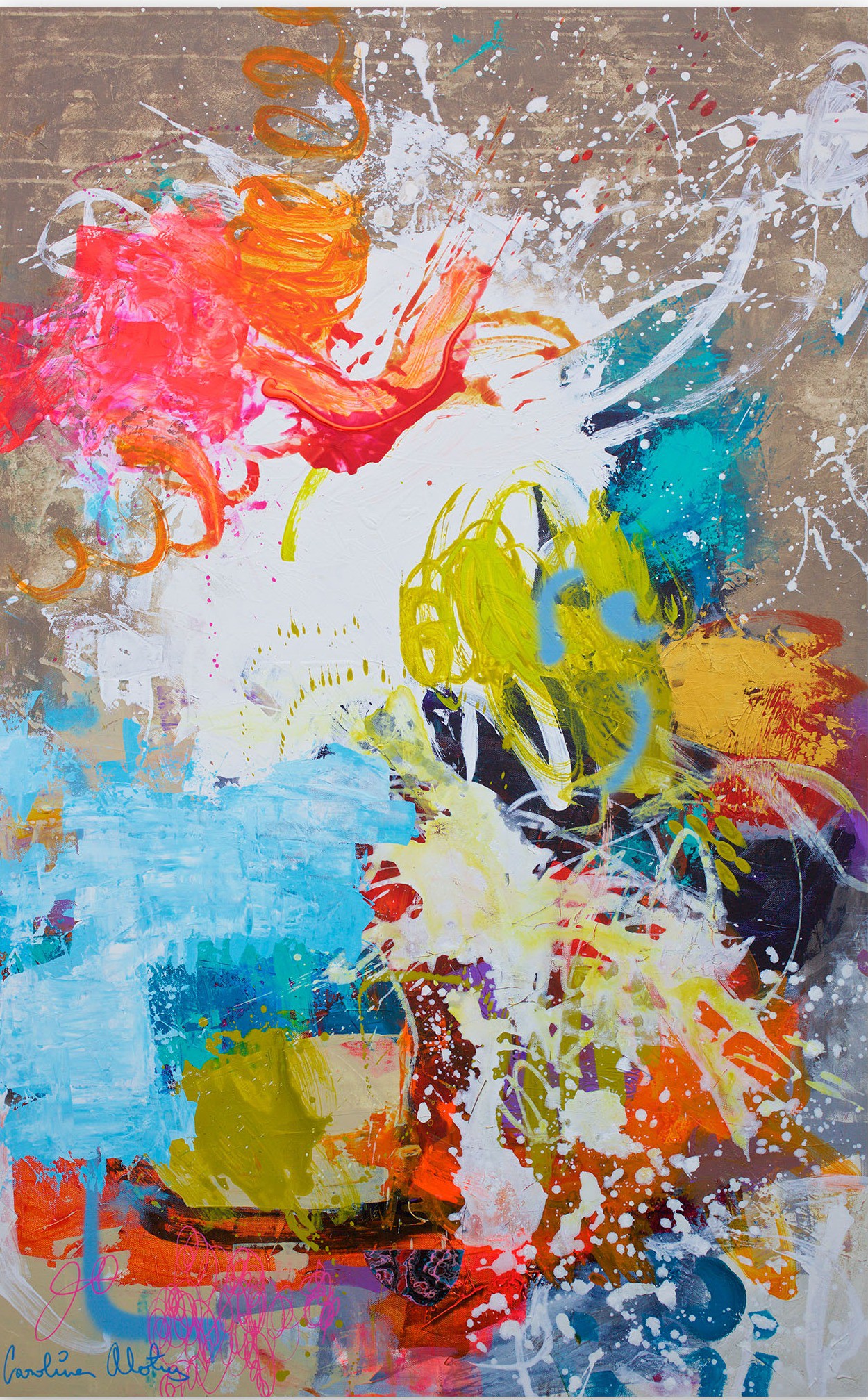 Carolina Alotus, Larger than Life (Abstract painting) Carolina Alotus, Larger than Life (Abstract painting)