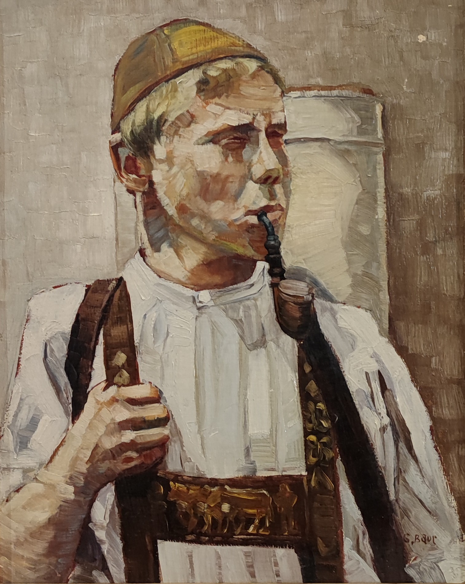 G. Baur, Berger des Alpes et sa pipe G. Baur, Berger des Alpes et sa pipe