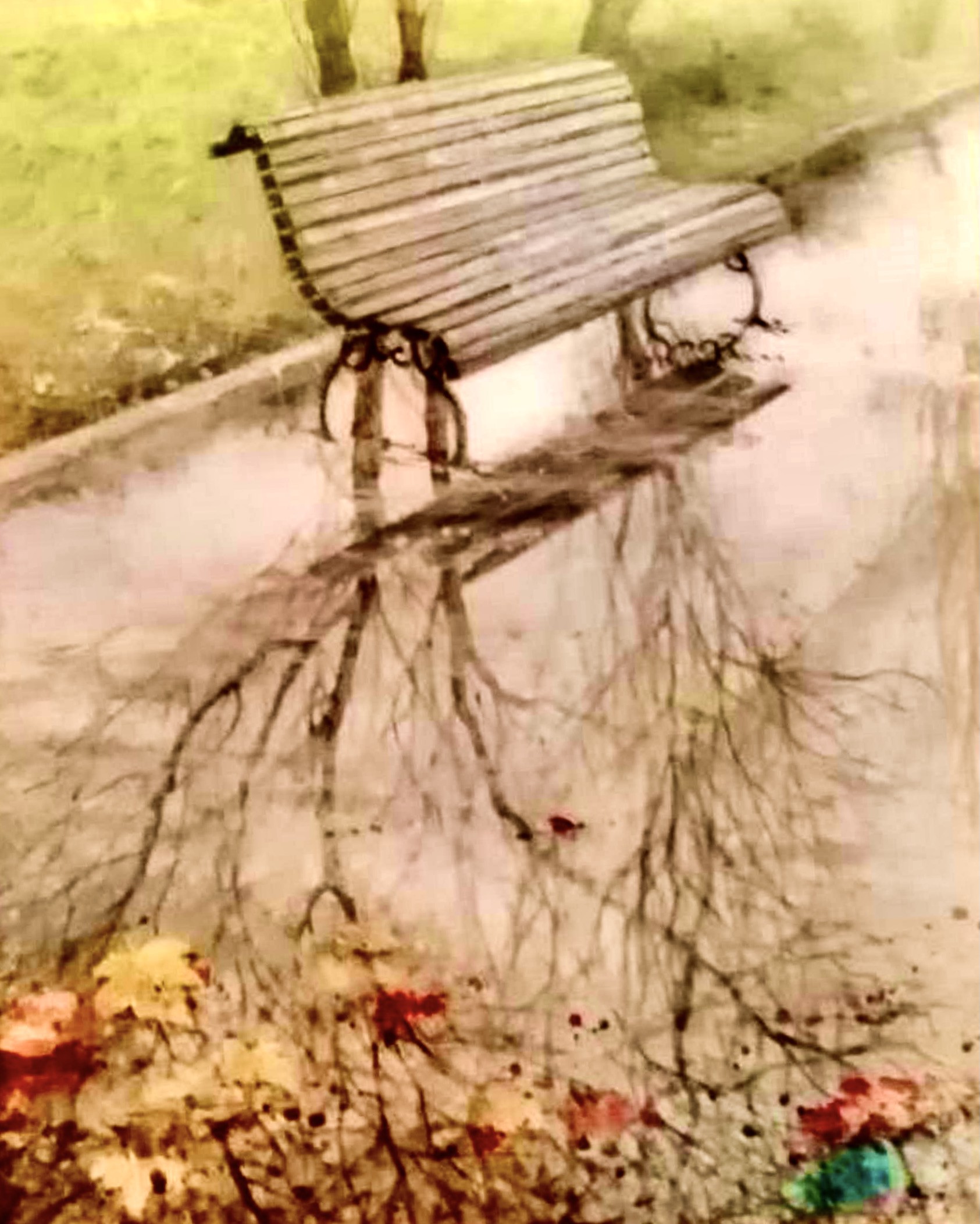 Ana Muñoz, Bench in the park Ana Muñoz, Bench in the park
