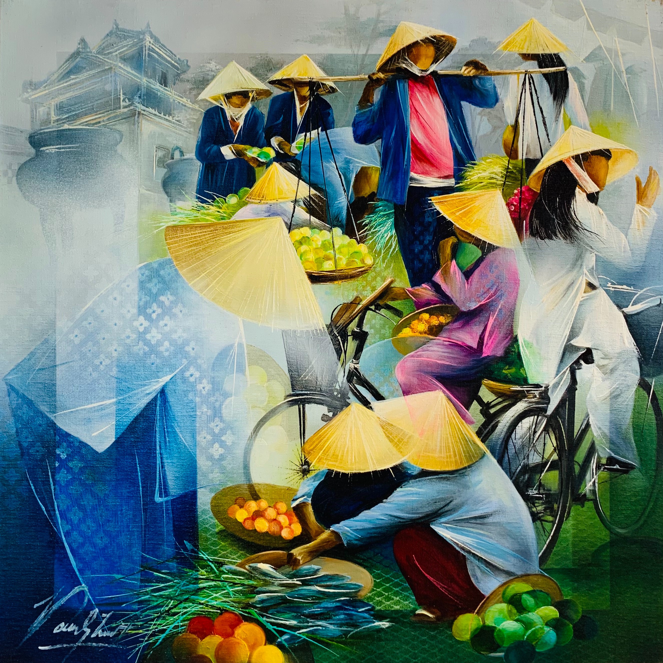 Raymond Poulet, Bao Loc market Raymond Poulet, Bao Loc market
