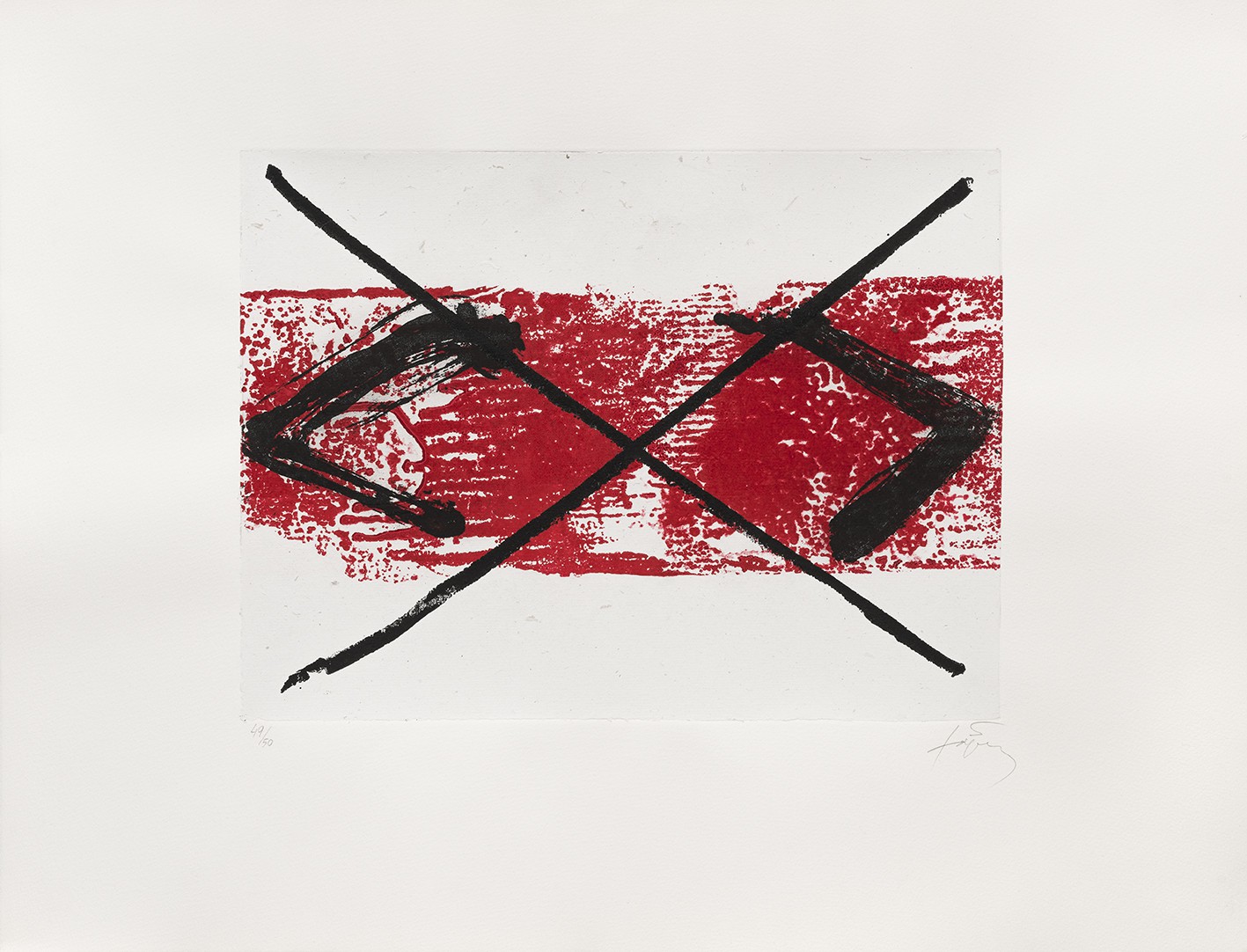 Antoni Tapies, Bande rouge Antoni Tapies, Bande rouge