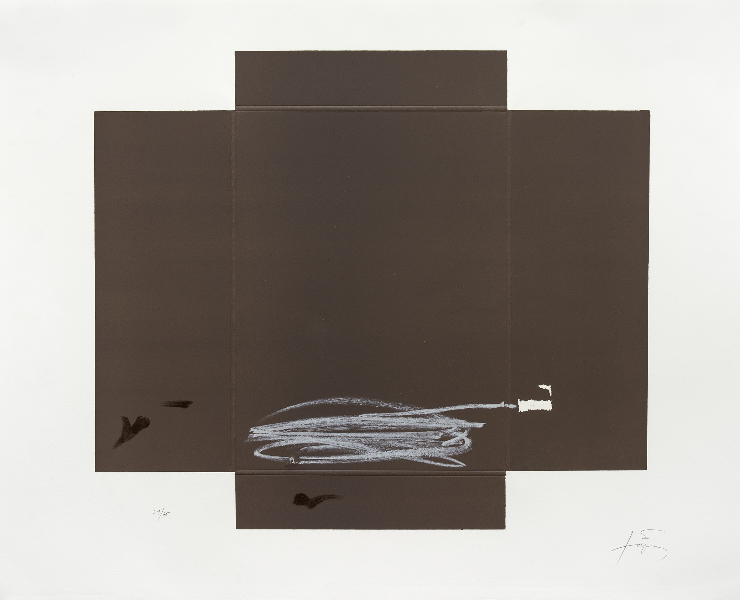 Antoni Tapies, Croix carton Antoni Tapies, Croix carton