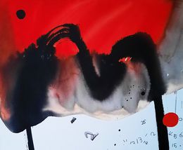 Painting, Montagne rouge, Sounya Whang
