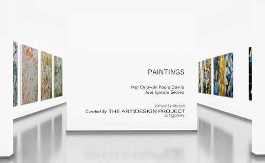 Paintings by José Ignacio Suarez Solis, Nat Orlowski and Paola Dávil