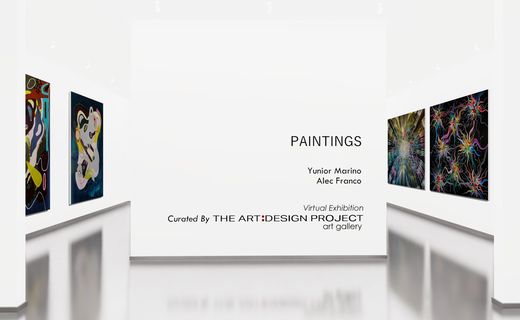 Paintings by Alec Franco and Yunior Marino