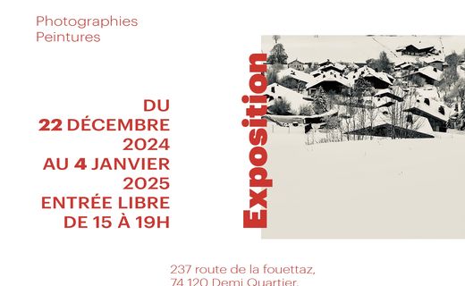 Megève-Galerie-Workshop-Ausstellung Winterlichter in Megève – Fotografien und Gemälde